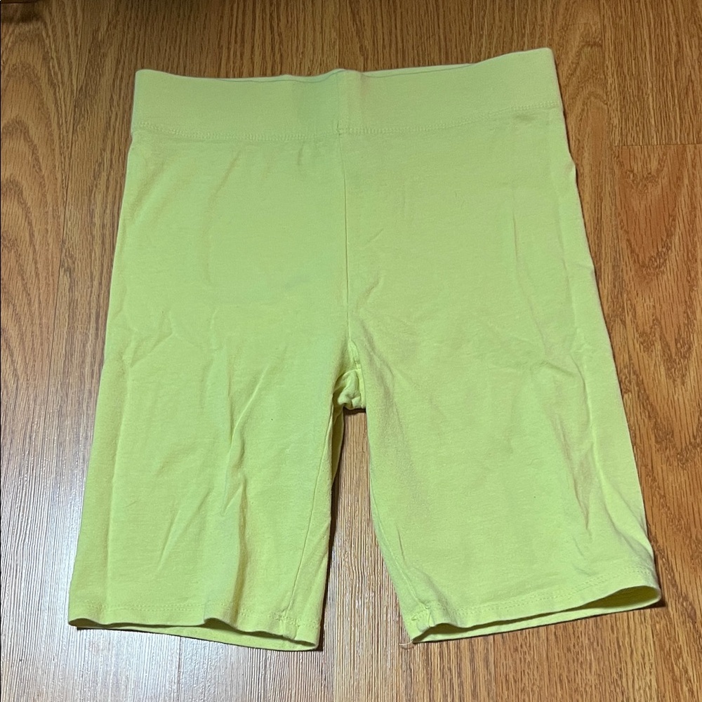 Light Yellow Bike Shorts - Forever 21